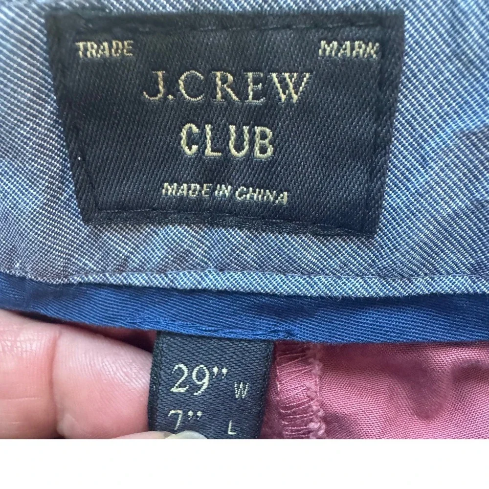 J. Crew Club Shorts Flat Front Casual Chino Everyday Wear Size 29‎